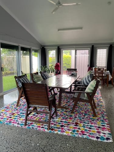 Customer photo review of Vega Dot Multi Shag Rug