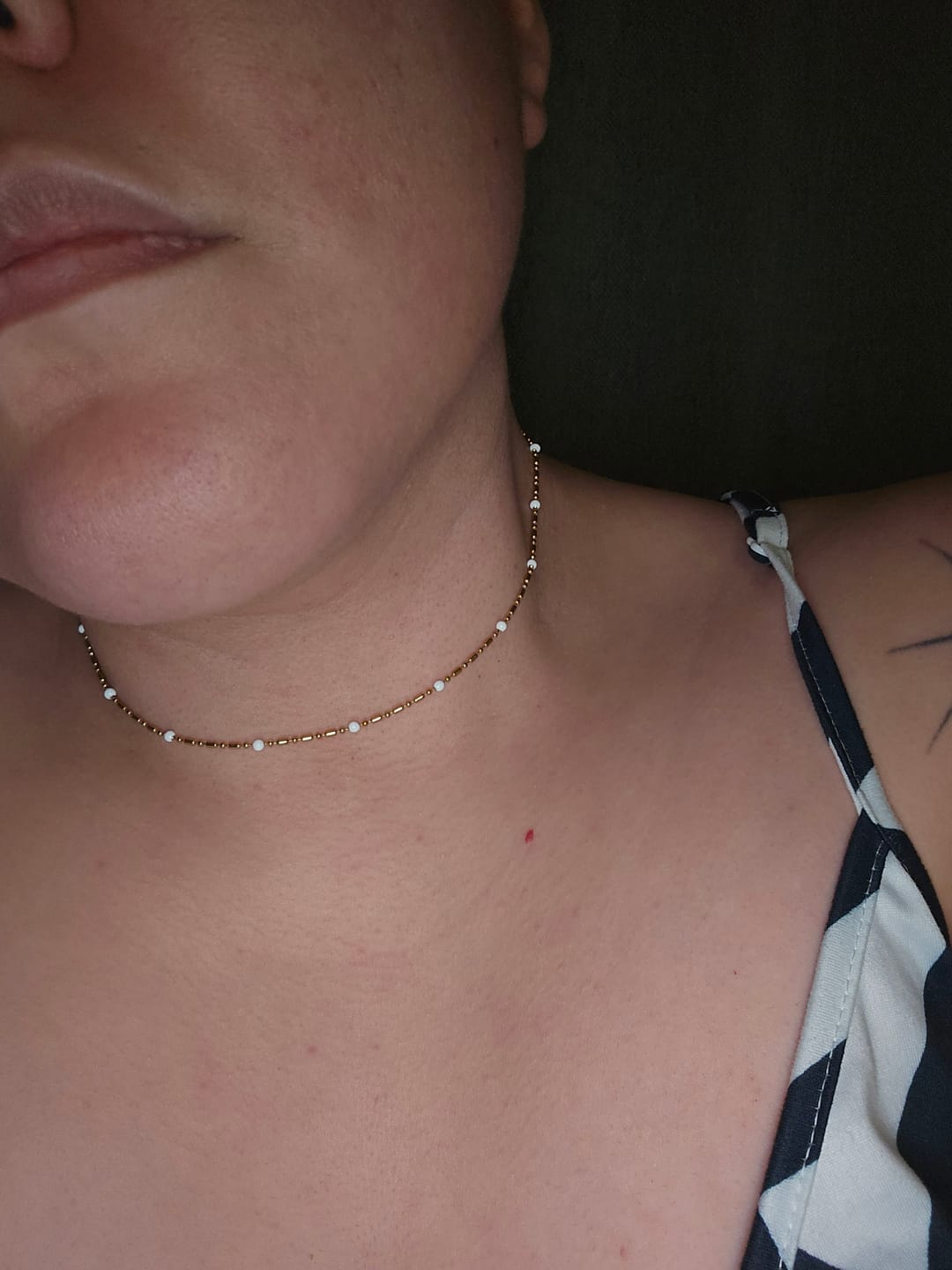 Customer photo review of Coral Necklace