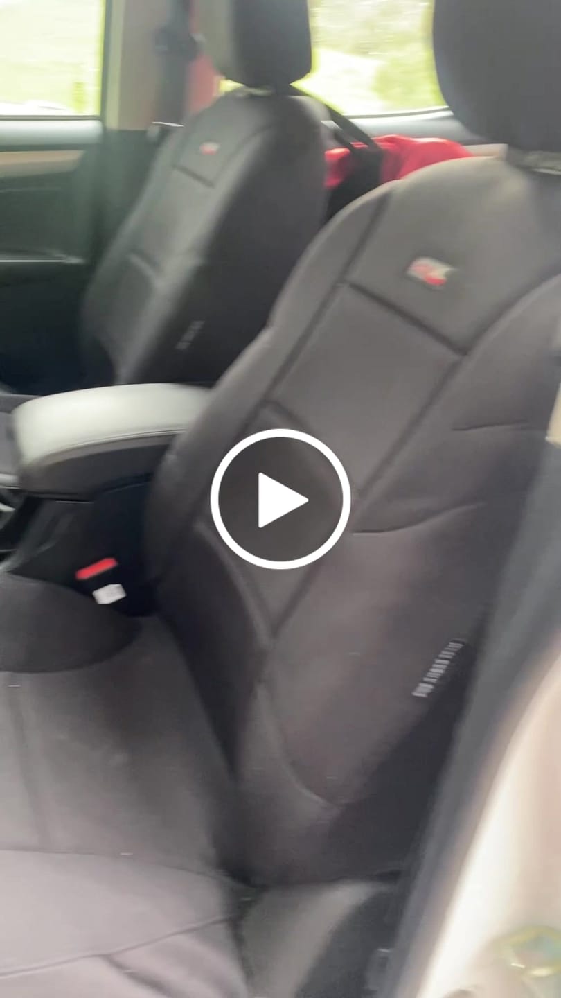 Customer video review of Sharkskin Front Seat Covers for Holden Colorado RG Dual Cab (June/2012-On)