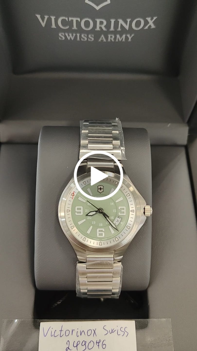 Customer video review of Victorinox Swiss Army Women's Watch - Base Camp Green Dial Steel Bracelet | 249076