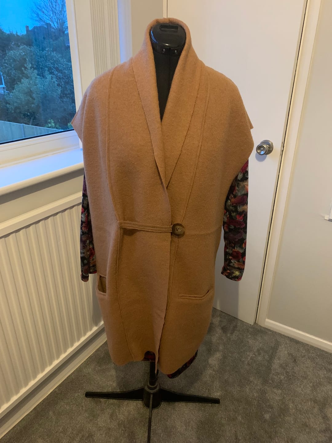 Customer photo review of Plain 100% Boiled Wool Fabric