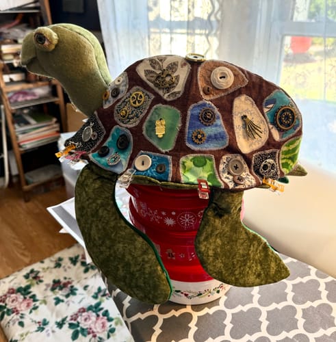 Customer photo review of Mr. T   Sea Turtle  PDF Pattern  Approx 46cm