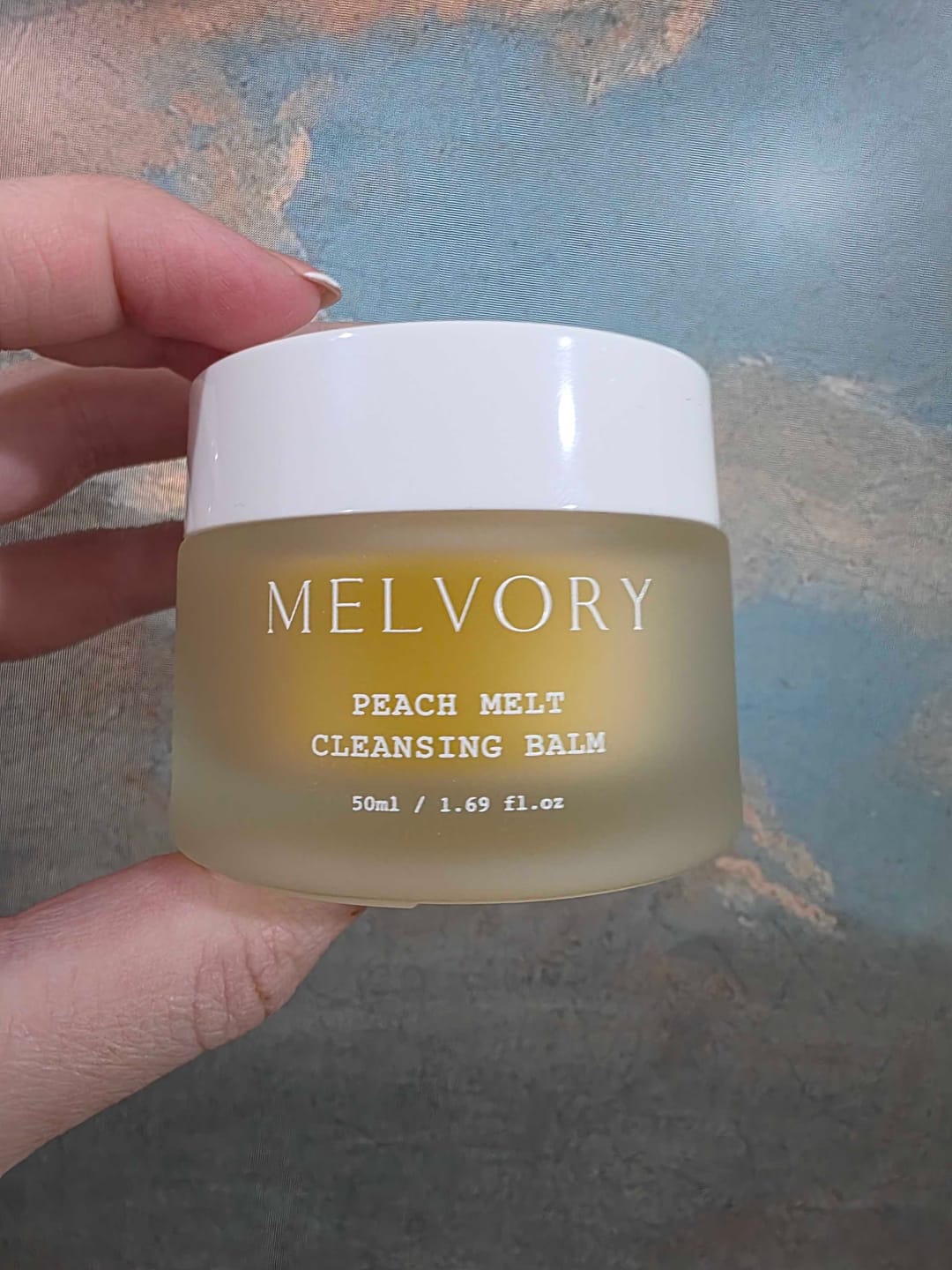 Customer photo review of Peach Melt Cleansing Balm