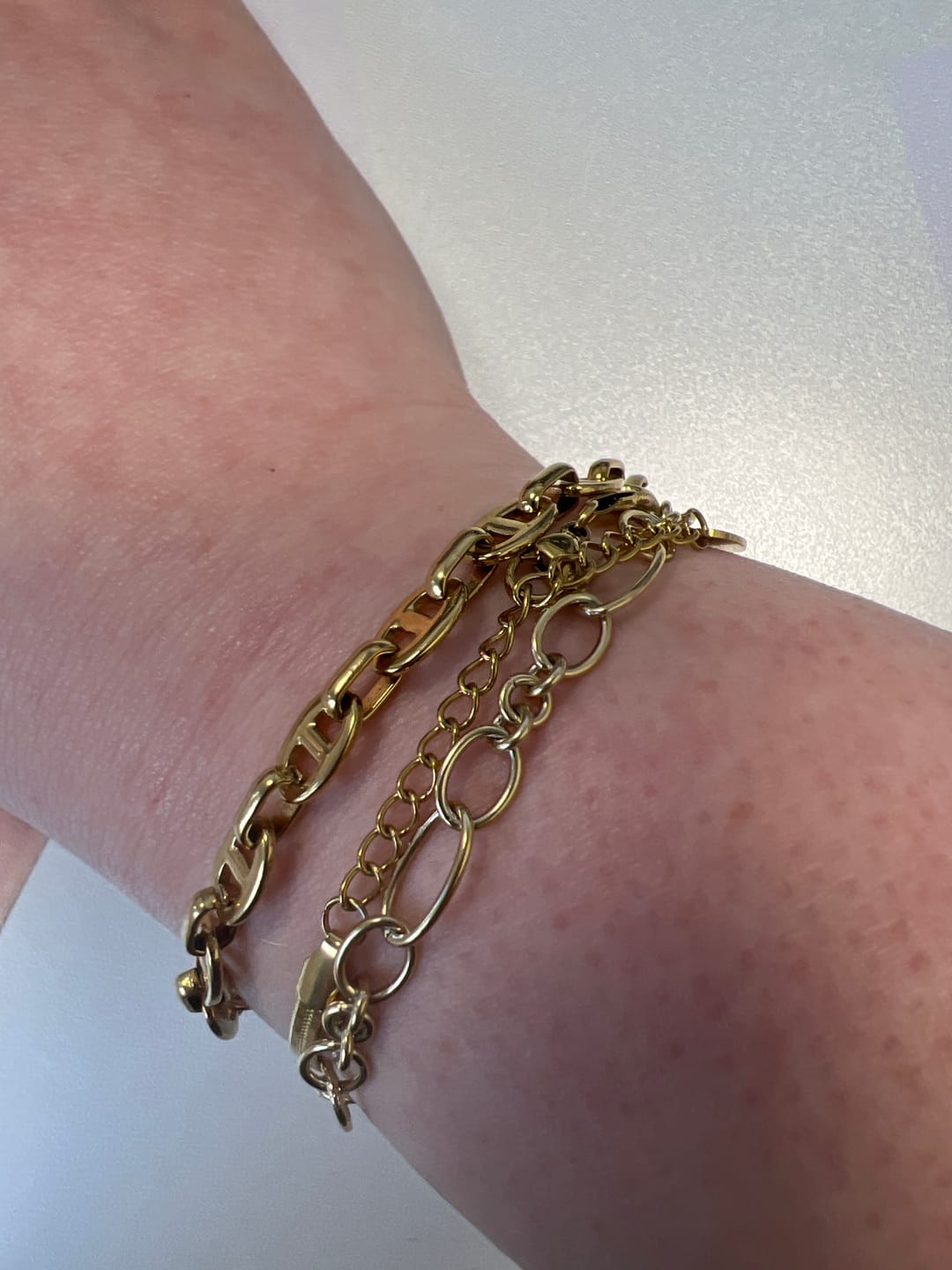 Customer photo review of Timeless Deluxe Armband 14K Vergoldet
