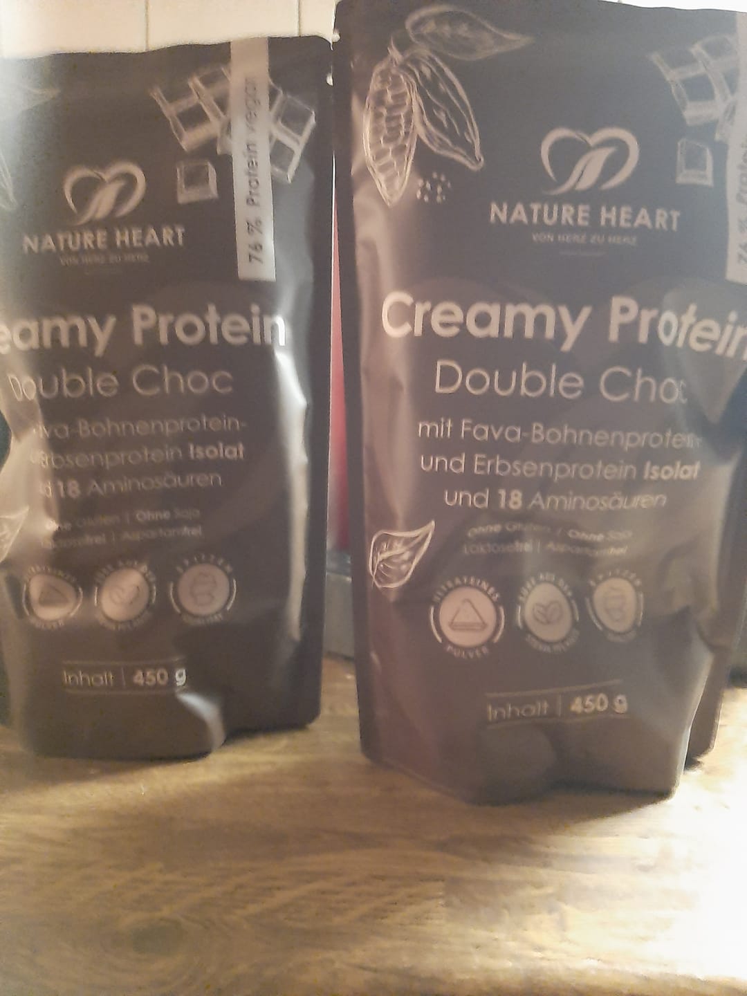 Customer photo review of Creamy Protein Double Choc