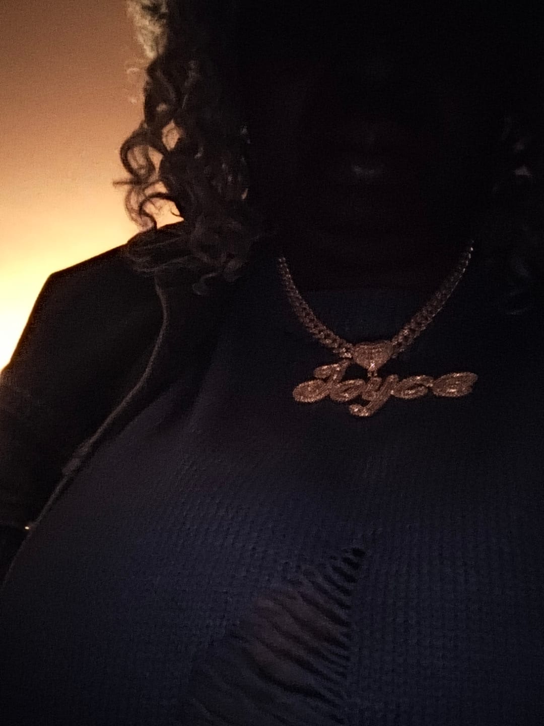 Customer photo review of DAZZLE CUSTOM NECKLACE