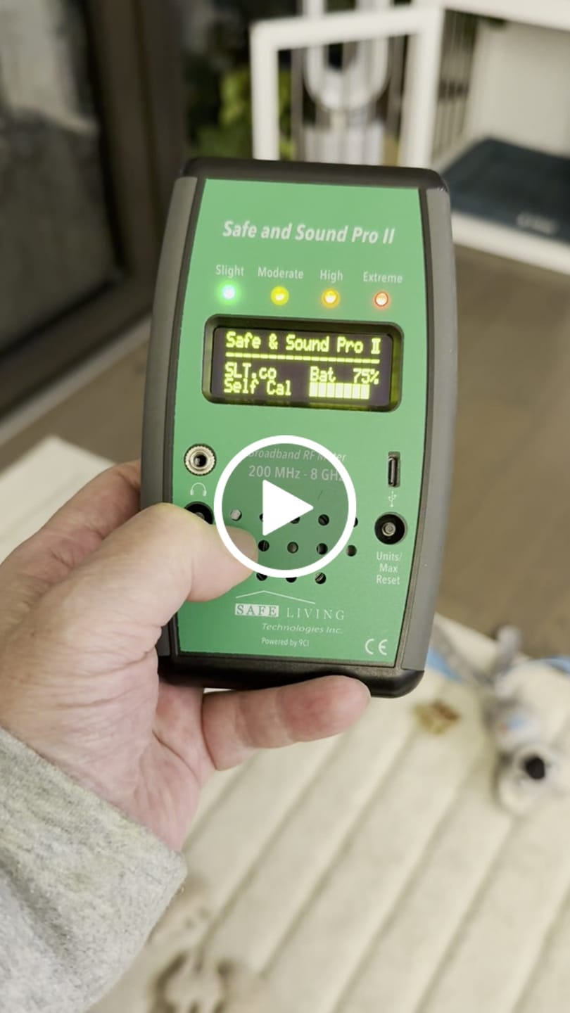 Customer video review of Safe and Sound Pro II RF Meter Calibrated 200 MHz – 8 GHz