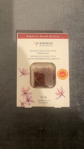 Customer photo review of Organic saffron in pistils PDO Kozanis - 0,5g