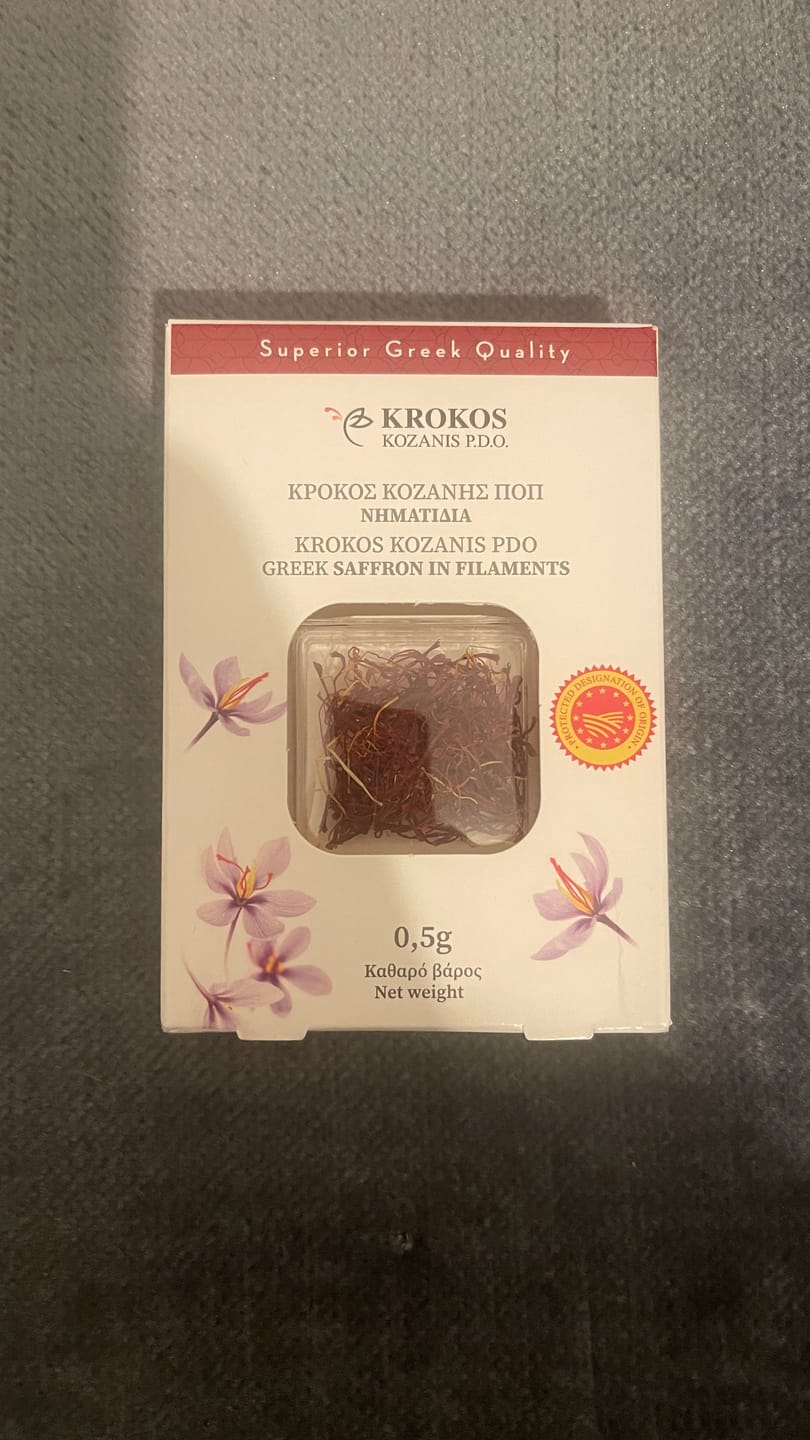 Customer photo review of Organic saffron in pistils PDO Kozanis - 0,5g