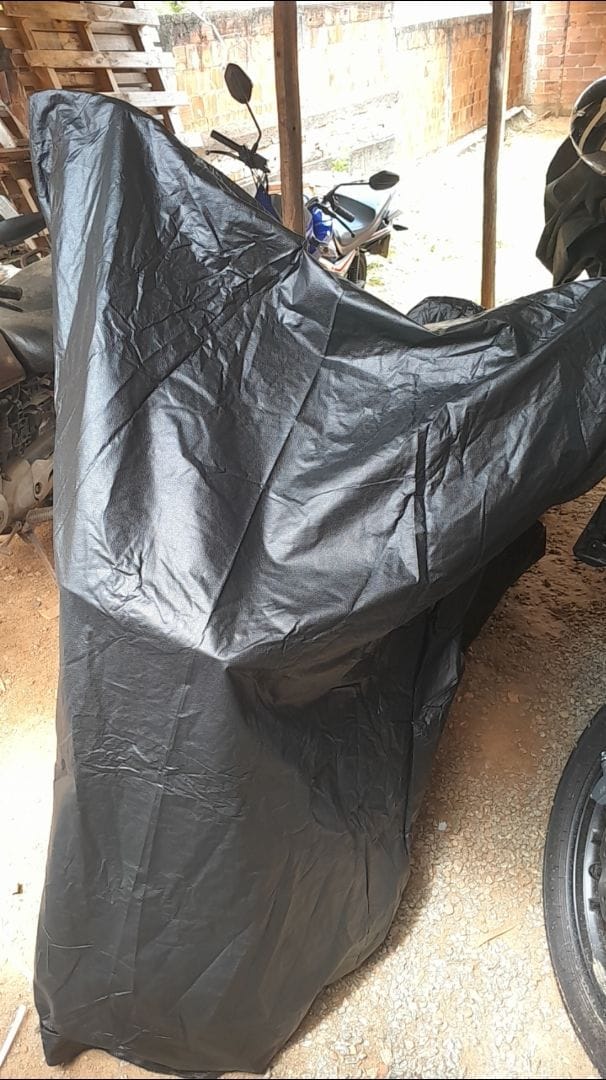 Customer photo review of Capa para Bicicleta Impermeável com Proteção Uv - Tamanho Universal