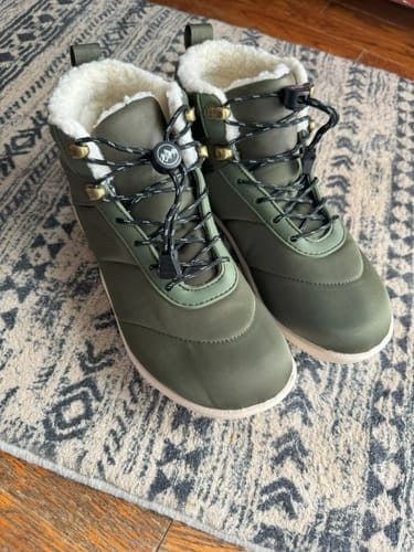 Customer photo review of HF Azura – Ergonomic & Supportive Winter Barefoot Shoes (Men)