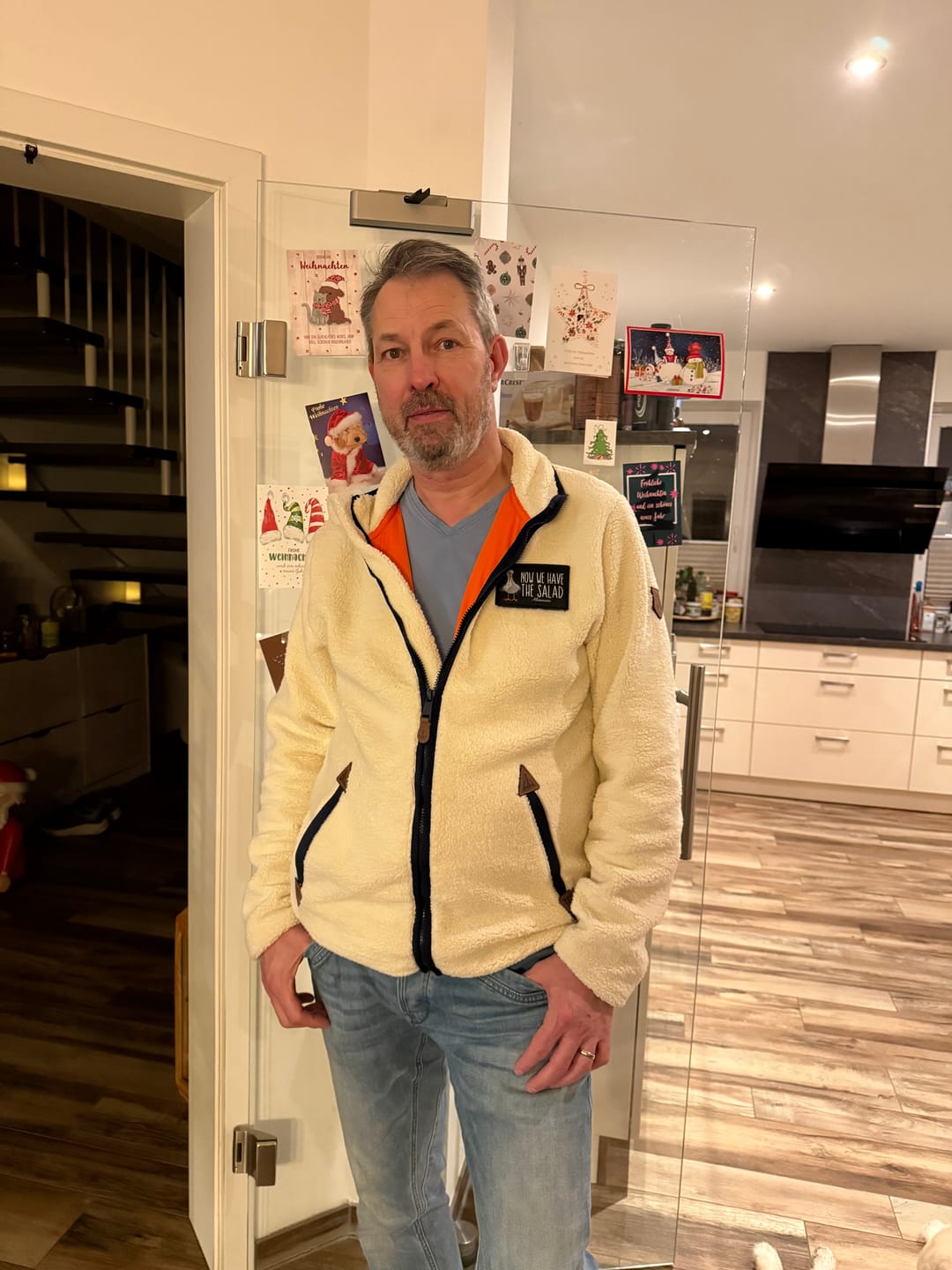 Customer photo review of Patch · Unisex Premium Sherpa Jacke