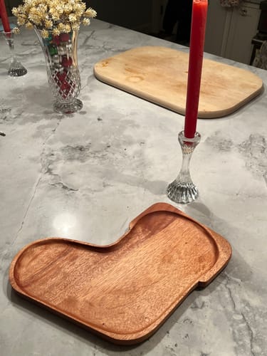 Customer photo review of 13x11.25" Christmas Stocking Acrylic Router Template [Limited Edition]