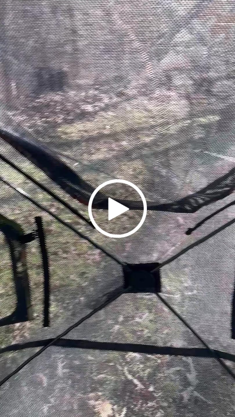 Customer video review of Tidewe Vis360 See-Through Ground Blind for Deer/ Turkey Hunting (3-4 Person)