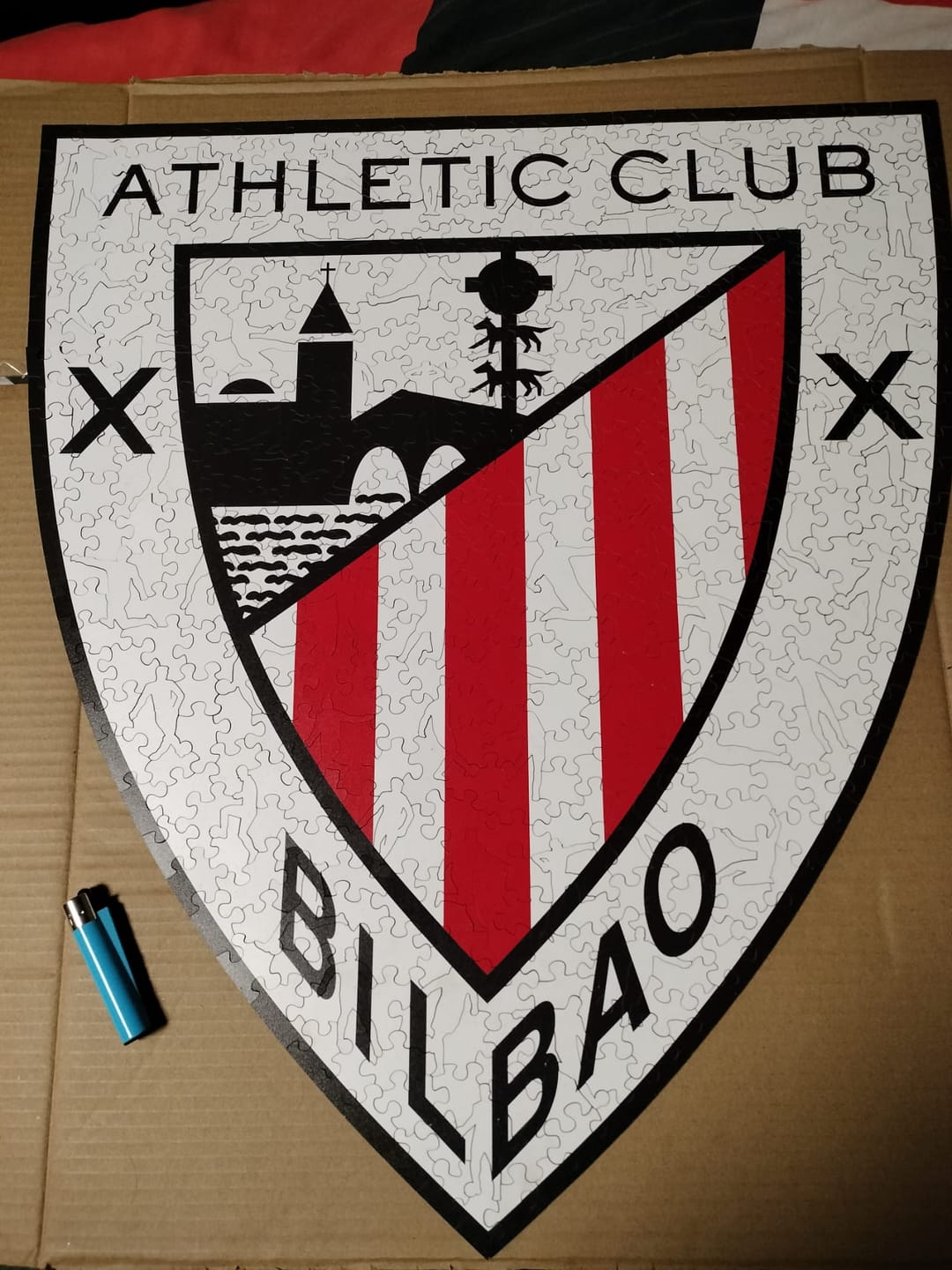 Customer photo review of Athletic Club® Logo - Puzzle de Madera