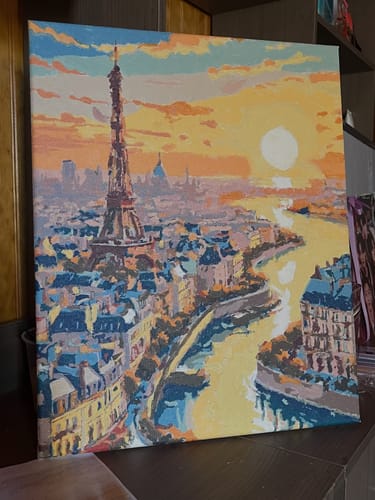 Customer photo review of Atardecer en París (Pintura por Números) 40x50 cm