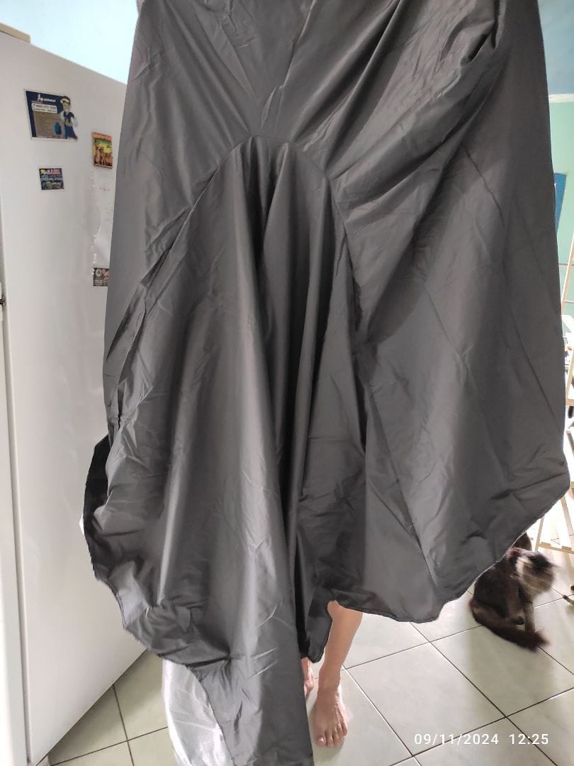Customer photo review of Capa para Bicicleta Impermeável com Proteção Uv - Tamanho Universal