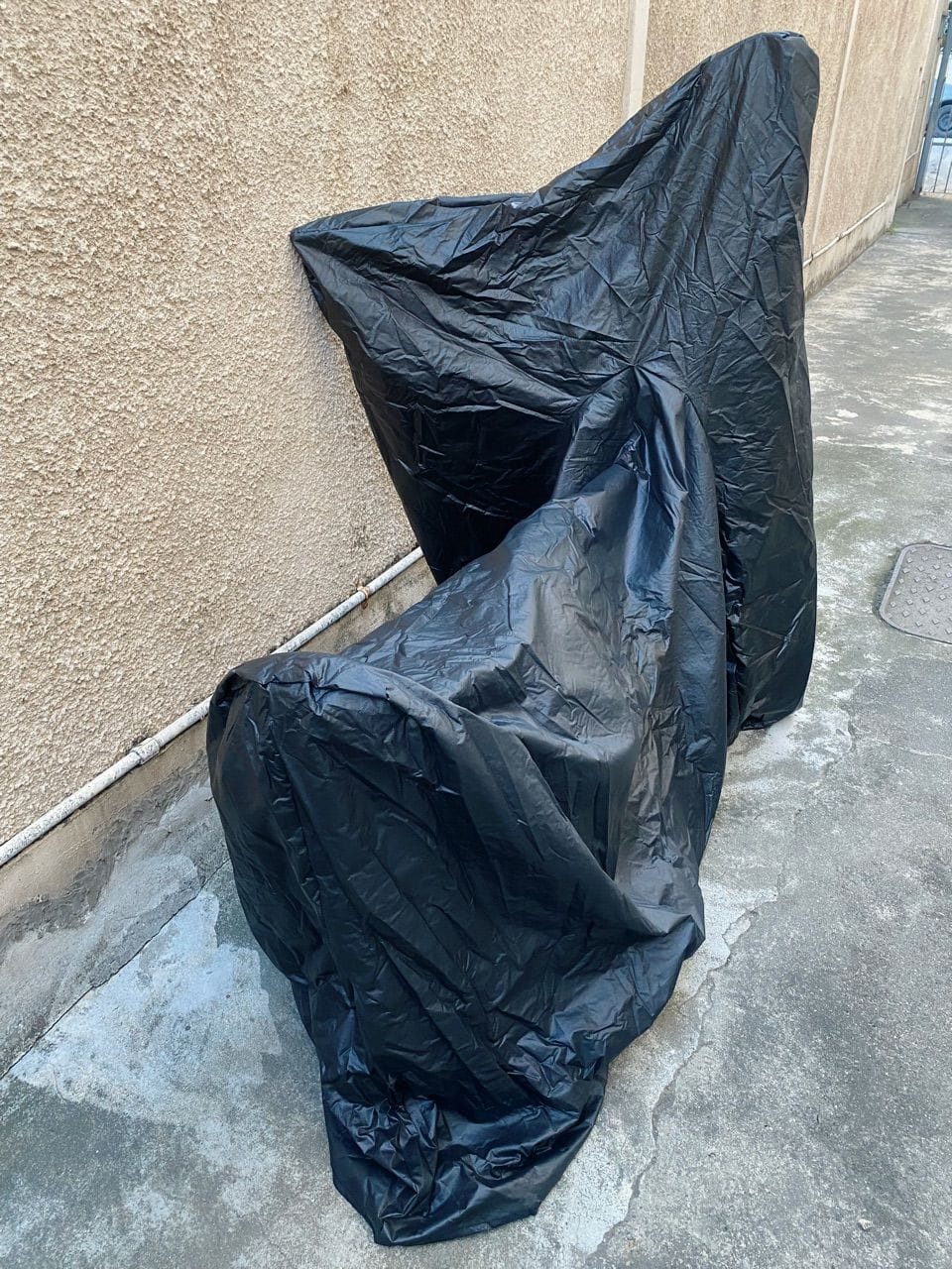 Customer photo review of Capa para Bicicleta Impermeável com Proteção Uv - Tamanho Universal