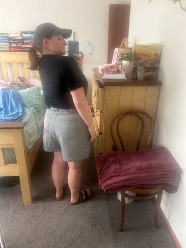 Customer photo review of Utility Shorts Hickory