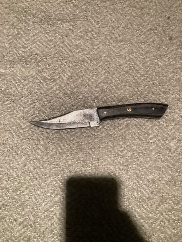 Customer photo review of Mystery Damascus Knife