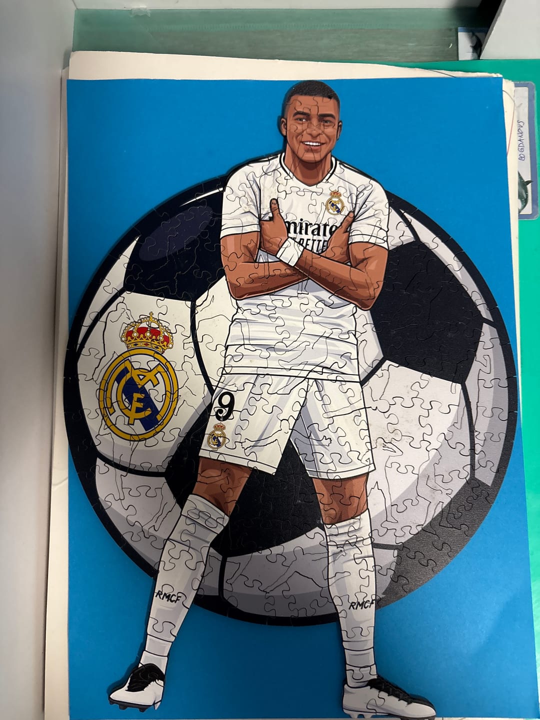 Customer photo review of Kylian Mbappé - Wooden Puzzle