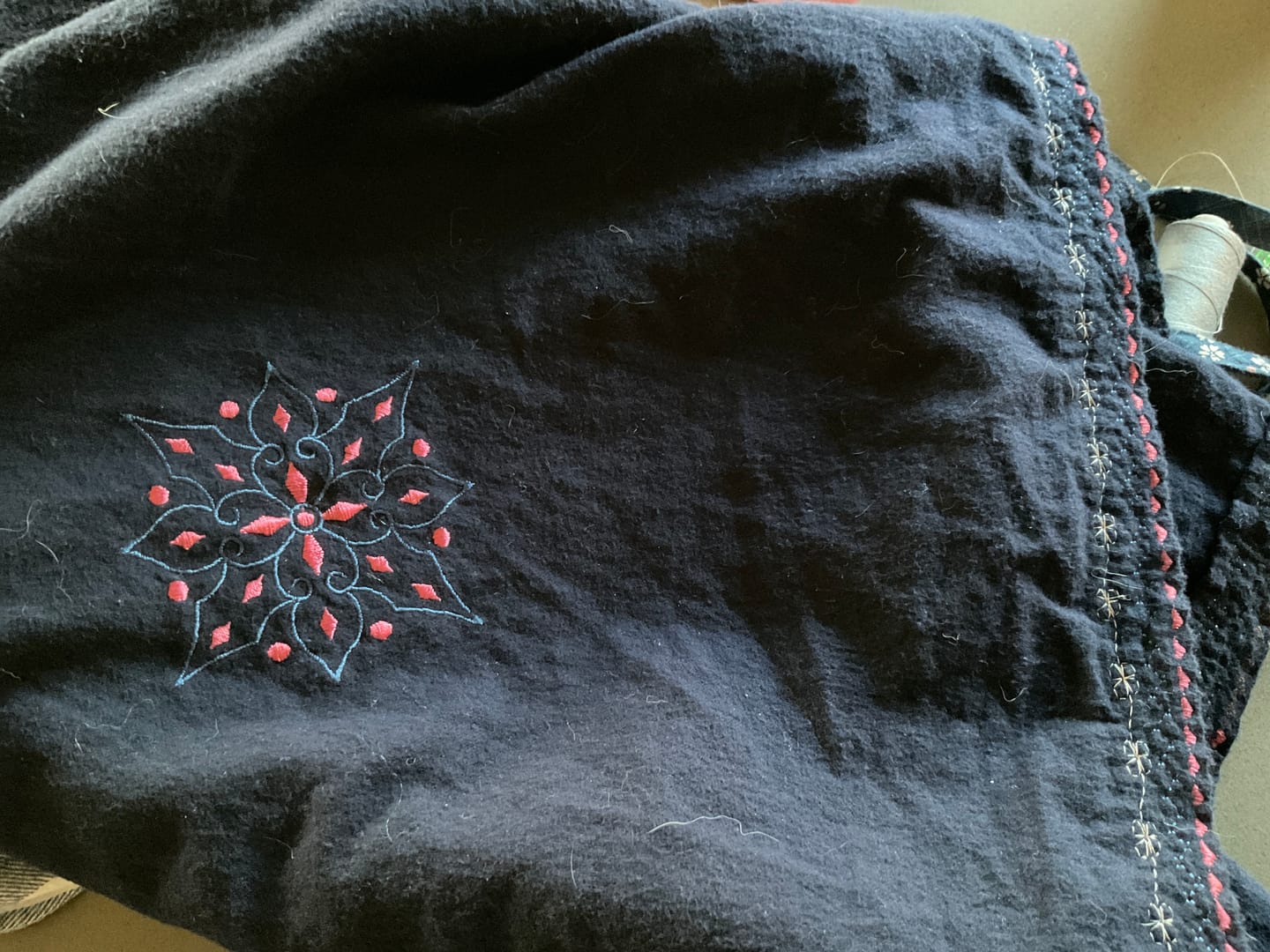Customer photo review of Plain Brushed Cotton Fabric