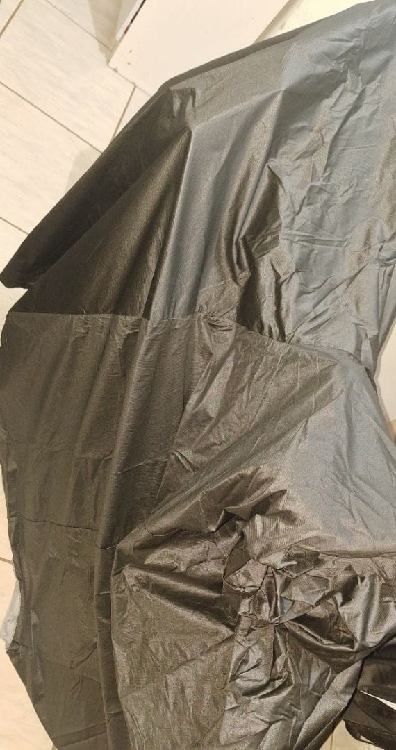 Customer photo review of Capa para Bicicleta Impermeável com Proteção Uv - Tamanho Universal
