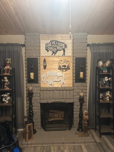 Customer photo review of Buffalo - Metal Wall Art