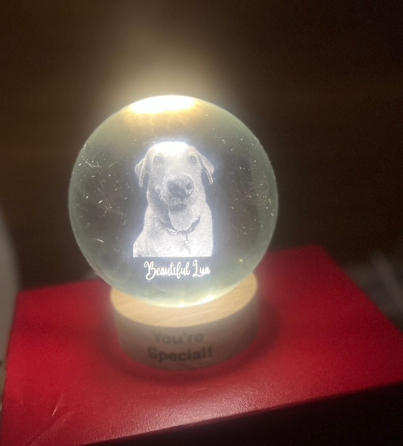 Customer photo review of Esfera de Cristal