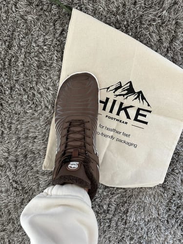 Customer photo review of Lorax Winter – Ergonomic & Supportive Winter Barefoot Shoes (Men)