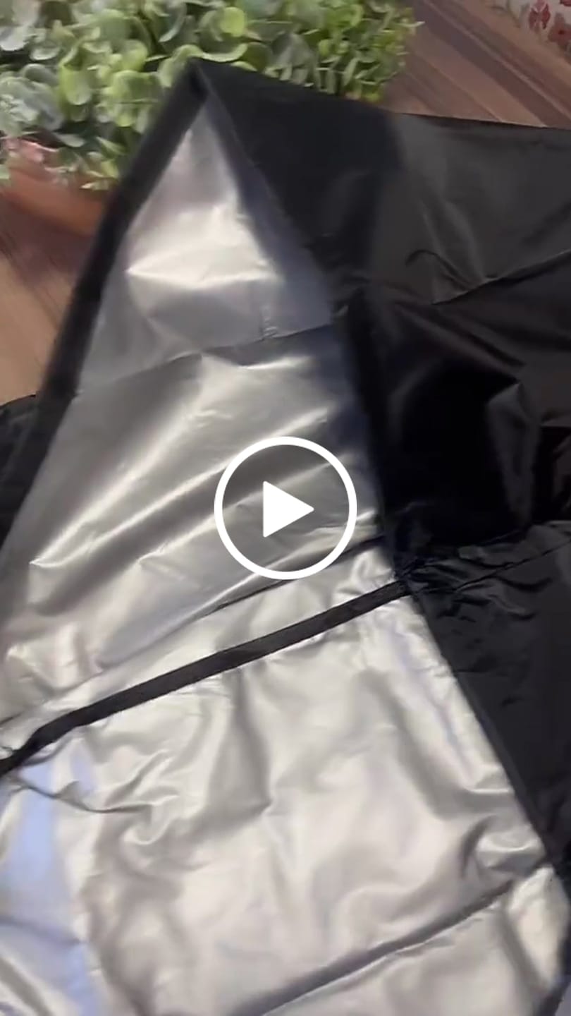 Customer video review of Capa Impermeável para Sofá Externo Contra Chuva e Sol