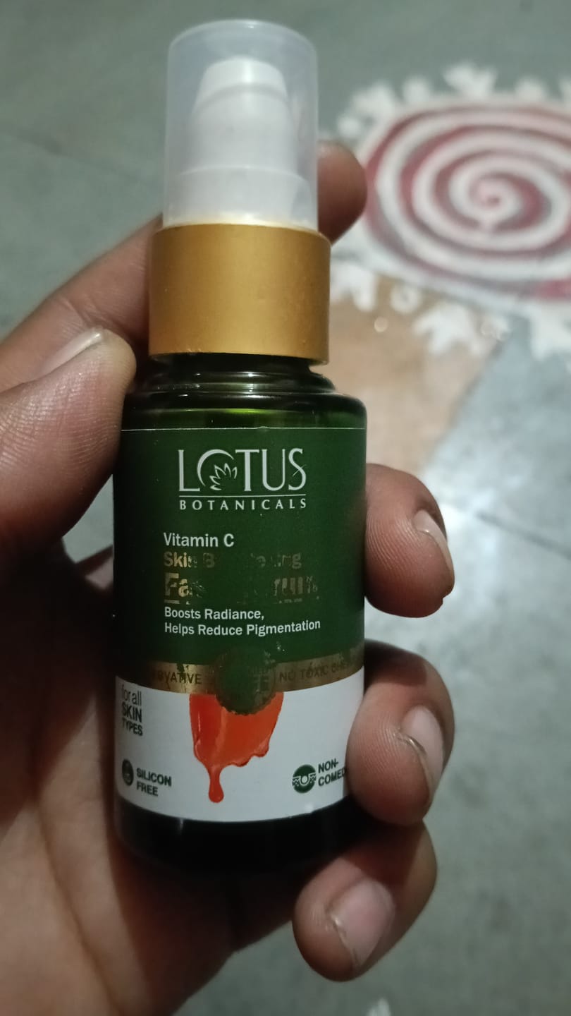 Customer photo review of Vitamin C Skin Brightening Face Serum