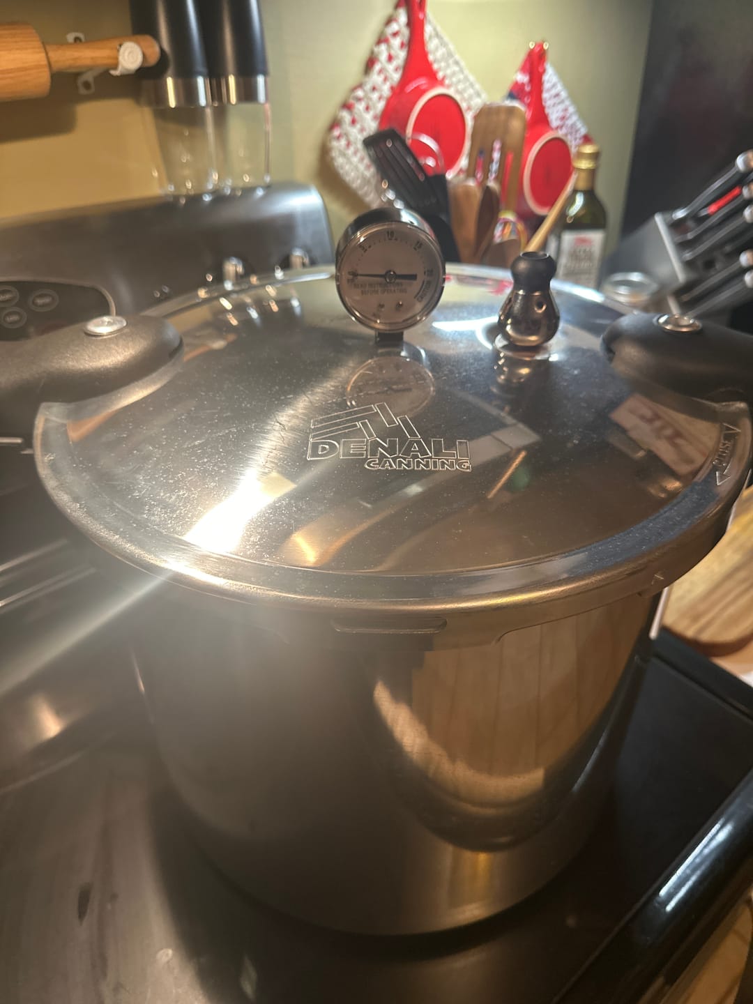 Customer photo review of THE TANKER™ 23 Quart Pressure Canner & Cooker by Denali