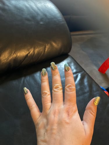 Customer photo review of Namaste | Super Jellies DIY Hard Semi Cured Gel Nail Wraps