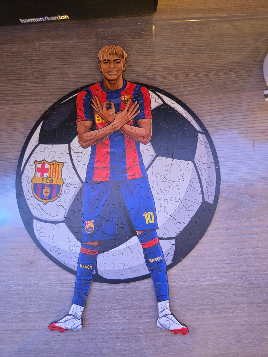 Customer photo review of Lamine Yamal - Holzpuzzle