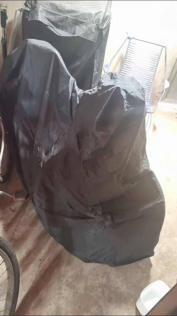 Customer photo review of Capa para Bicicleta Impermeável com Proteção Uv - Tamanho Universal