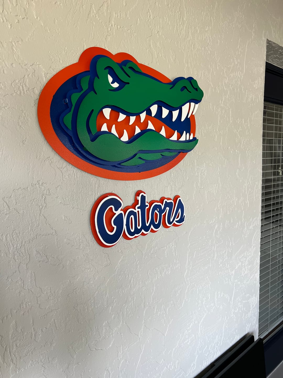 Customer photo review of Florida Gators "GATOR HEAD"  3D Vintage Metal Wall Art