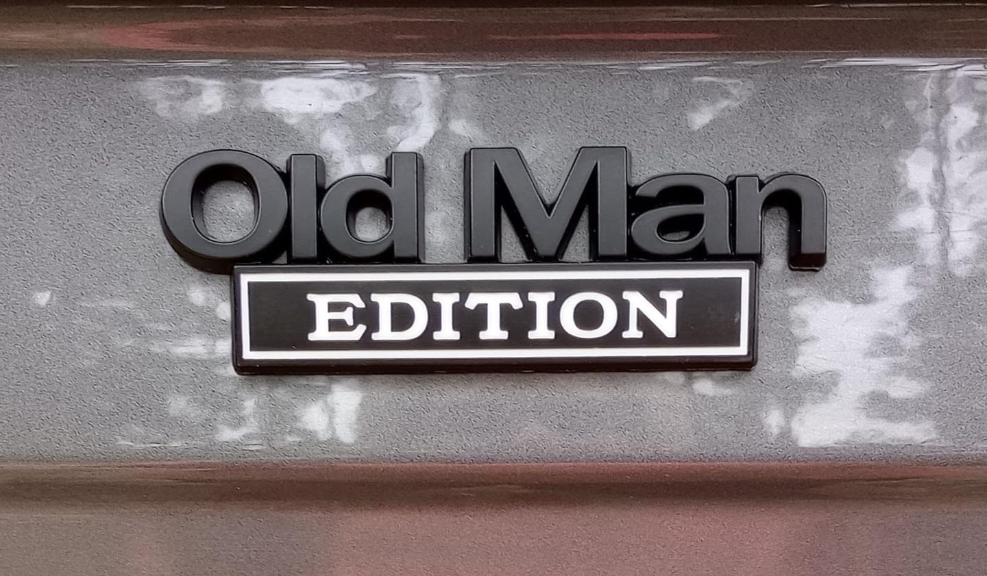 Customer photo review of New Year Hot Sale  - 🚗 Old Man Edition Car Emblem