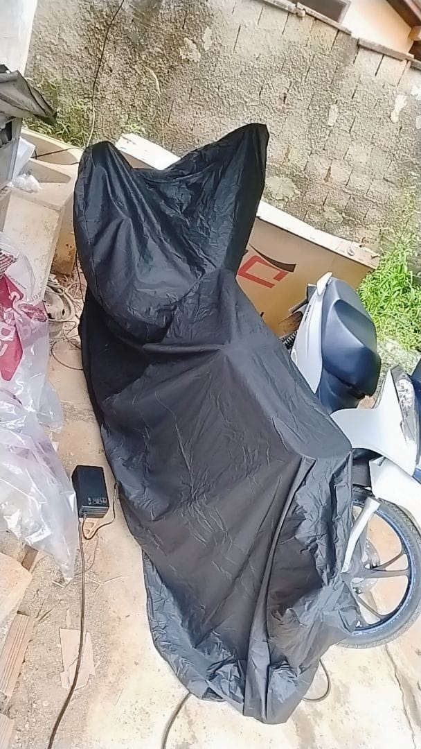 Customer photo review of Capa para Bicicleta Impermeável com Proteção Uv - Tamanho Universal