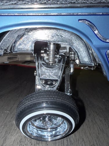 Customer photo review of Jeveris Front suspension engraved kit