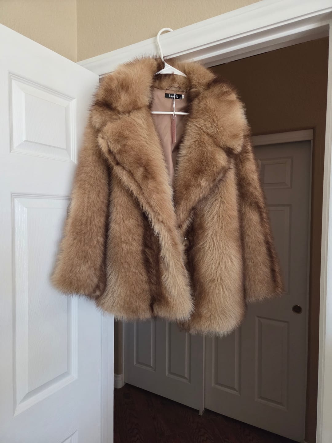 Customer photo review of Fiona Faux Fur Coat