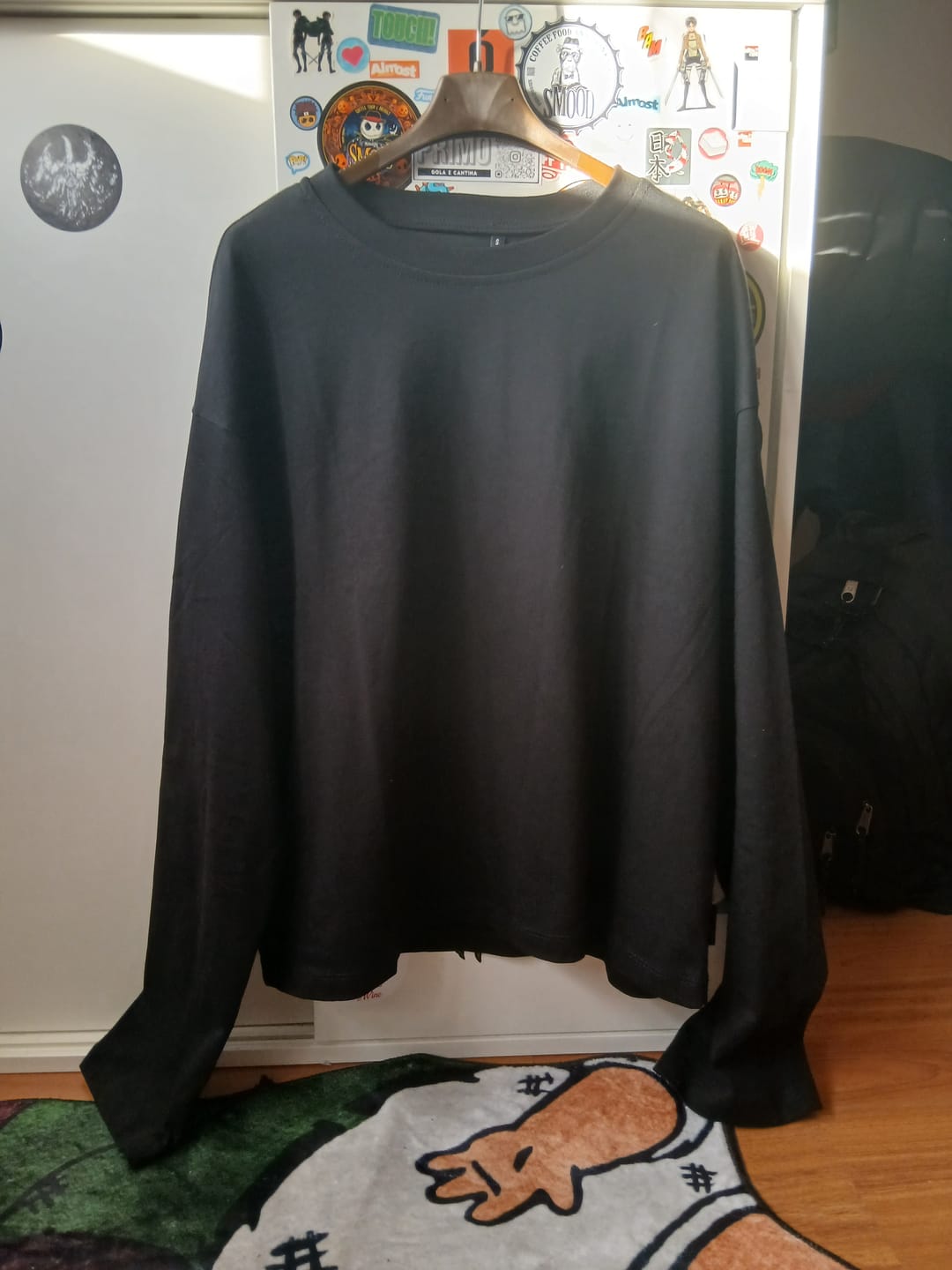 Customer photo review of Longsleeve Cropped Blanks 220GSM Black