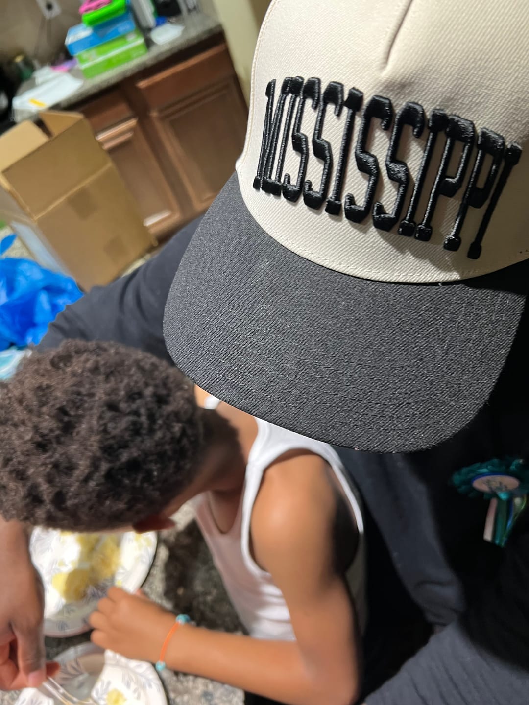 Customer photo review of MISSISSIPPI SNAPBACK - OFF WHITE EDITION