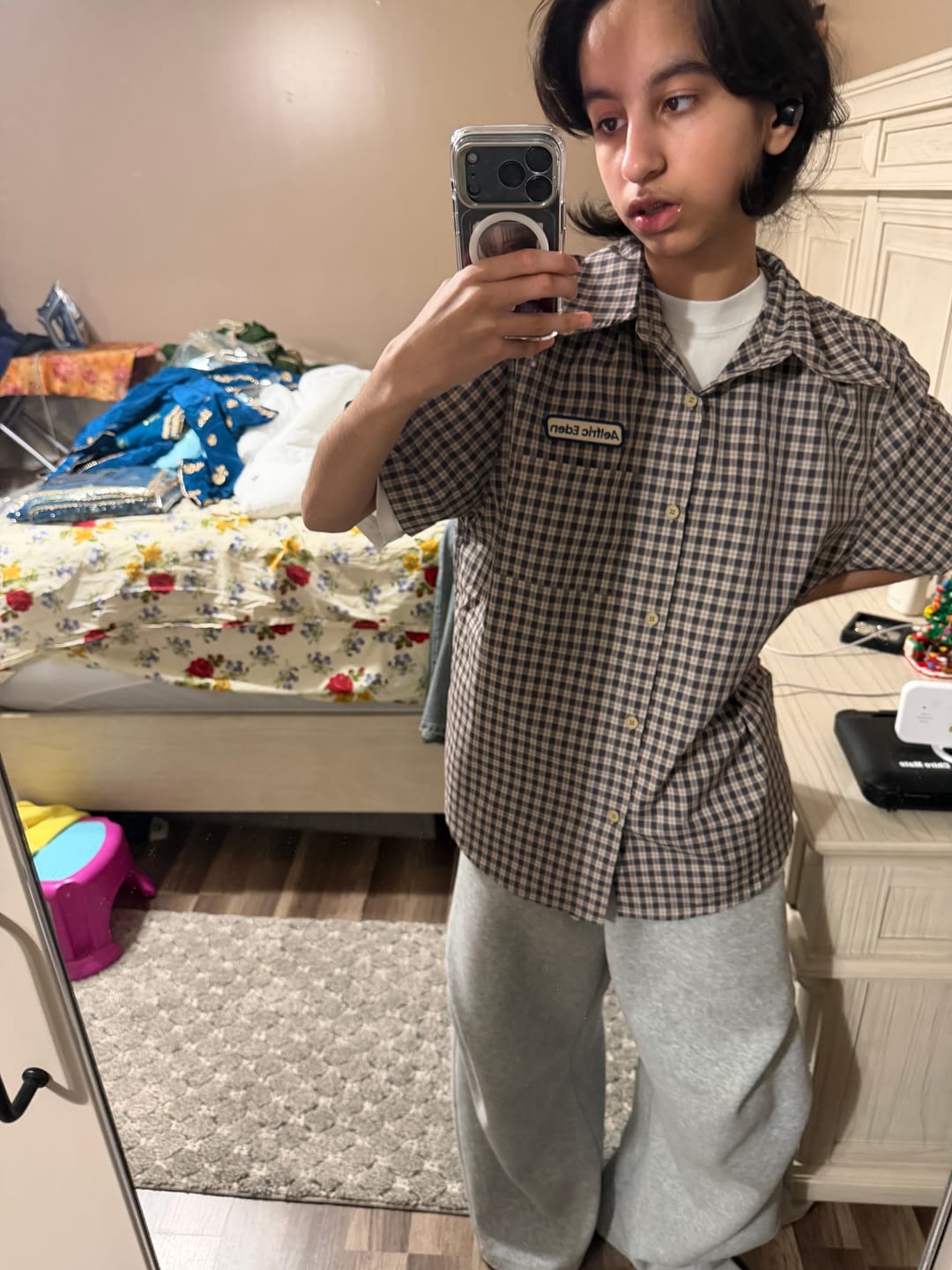 Customer photo review of Aelfric Eden Plaid Shirt
