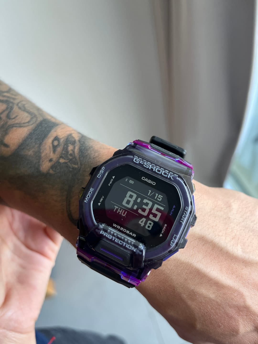 Customer photo review of Reloj Casio G-Shock G-SQUAD GBD-200SM-1A6DR Bluetooth
