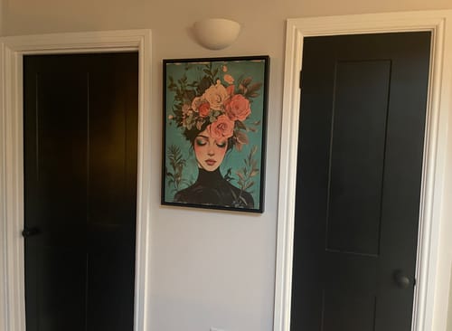 Customer photo review of Floral Muse No3 Print