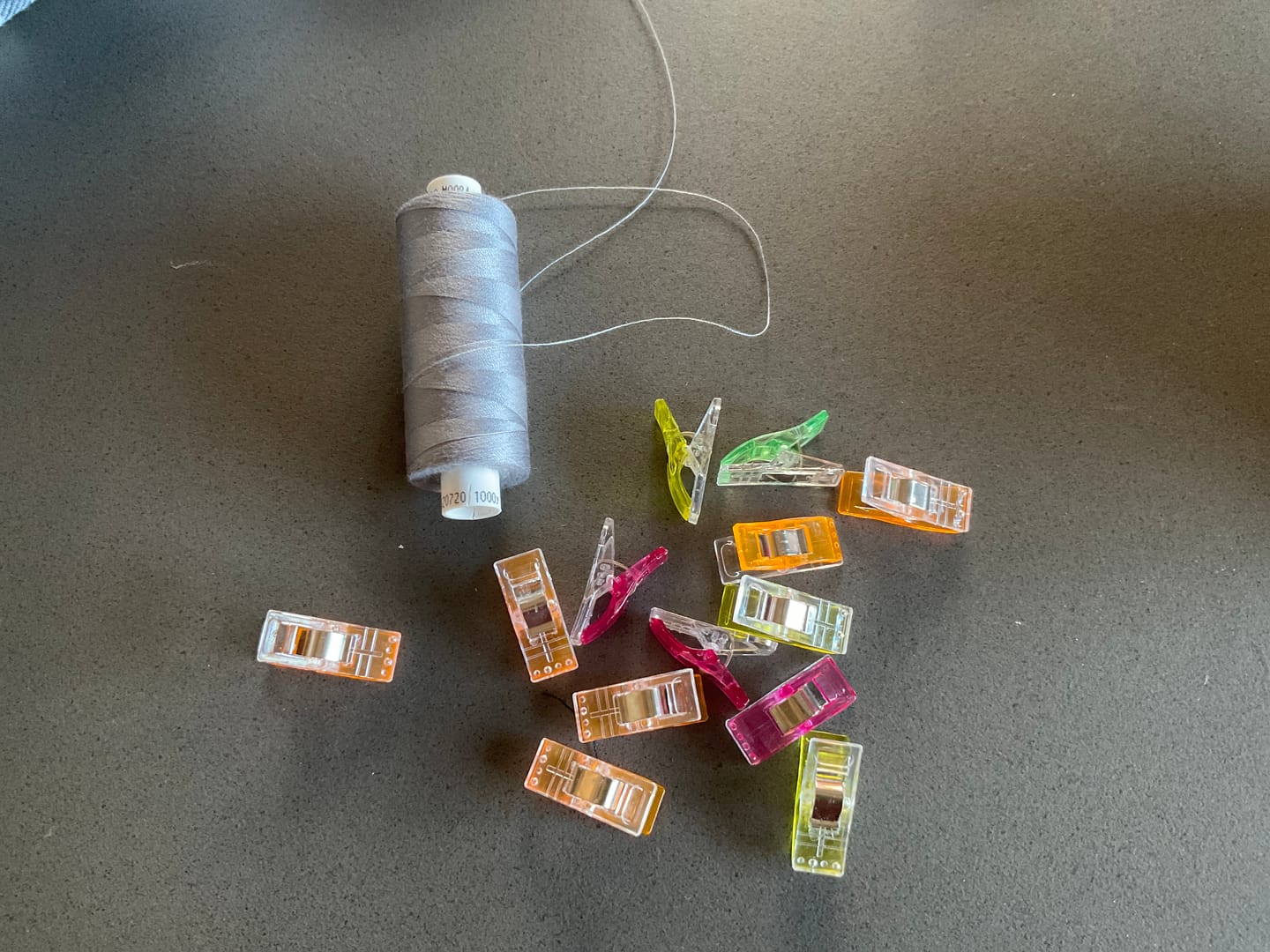 Customer photo review of Multicolour Fabric Sewing Clips - Pack of 20