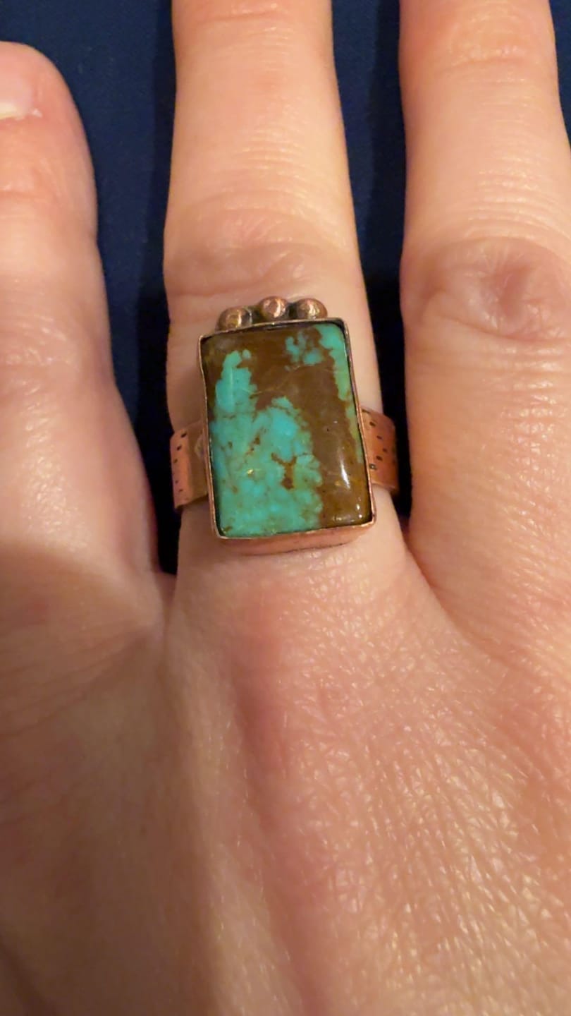 Customer photo review of Copper Band Rings