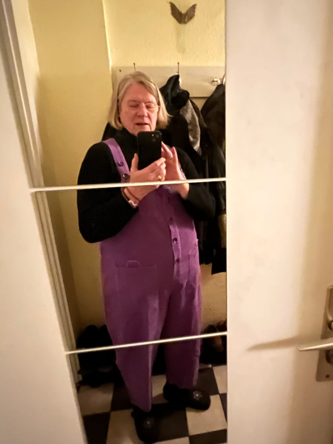 Customer photo review of Plus Size Women Vintage Solid Corduroy Jumpsuits