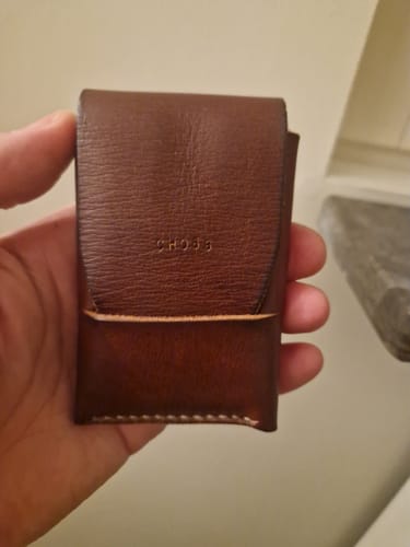 Customer photo review of Slimmad plånbok i äkta läder